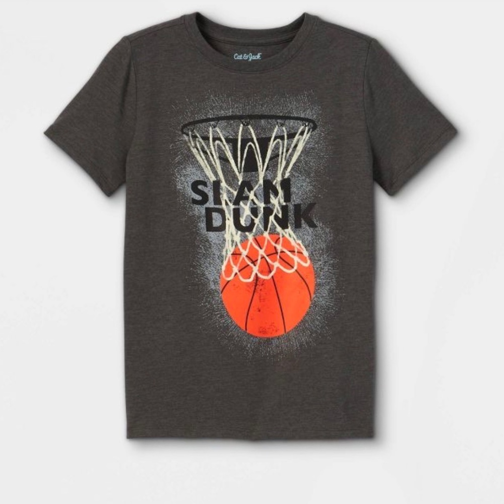 BOY'S new with tags SIZE XL (16) SLAM DUNK BASKETBALL T- SHIRT TEE SHIRT